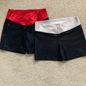 2 gymnastics/dance shorts